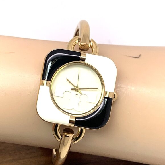 Tory Burch Womens Watch TBW6214SET Gold Cream Dial Bangle Interchangeable Bezel main image 9